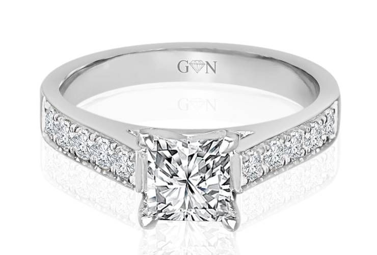Ladies Multi Set Engagement Ring - R1026 - GN Designer Jewellers