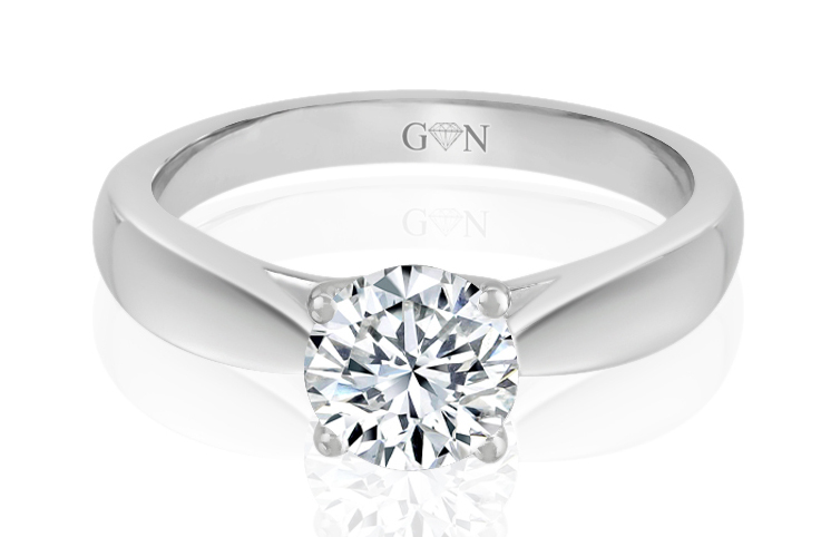 Ladies Solitaire Design Engagement Ring - R1036 - GN Designer Jewellers