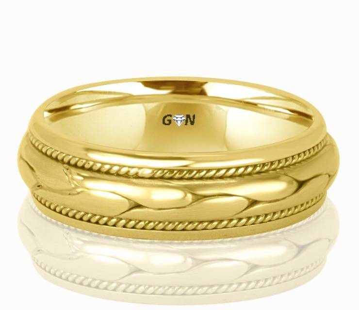 Gents Wedding Ring - R298 - GN Designer Jewellers