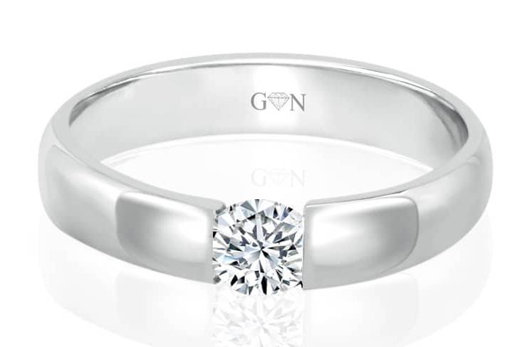 Ladies Solitaire Design Engagement Ring - R441 - GN Designer Jewellers