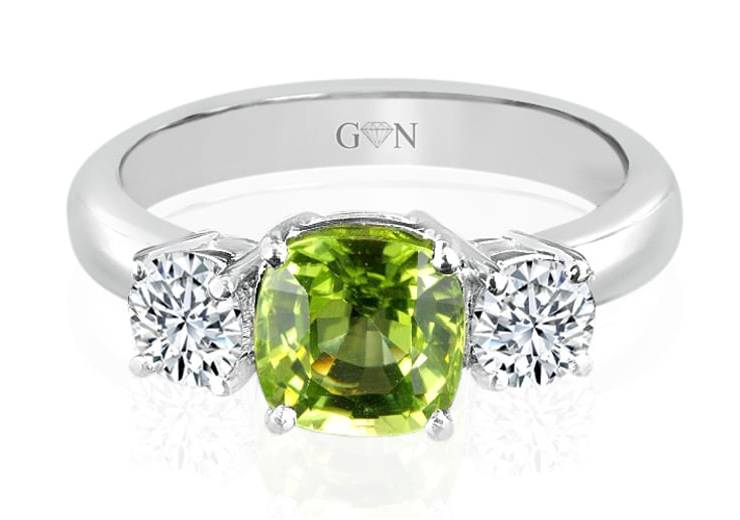 Three Stone design Engagement Ring - R452 - GN Designer Jewellers