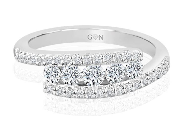 Ladies Multi Set Design Celebration Ring - R513 - GN Designer Jewellers