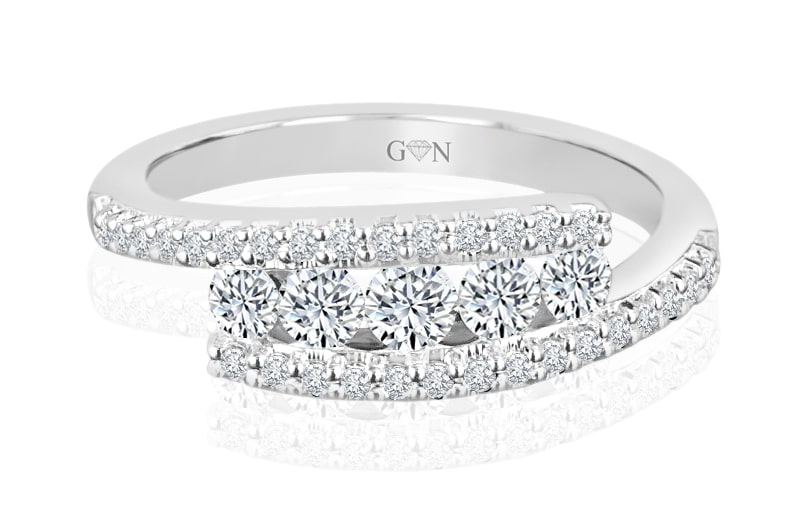 Ladies Multi Set Design Celebration Ring - R513 - GN Designer Jewellers