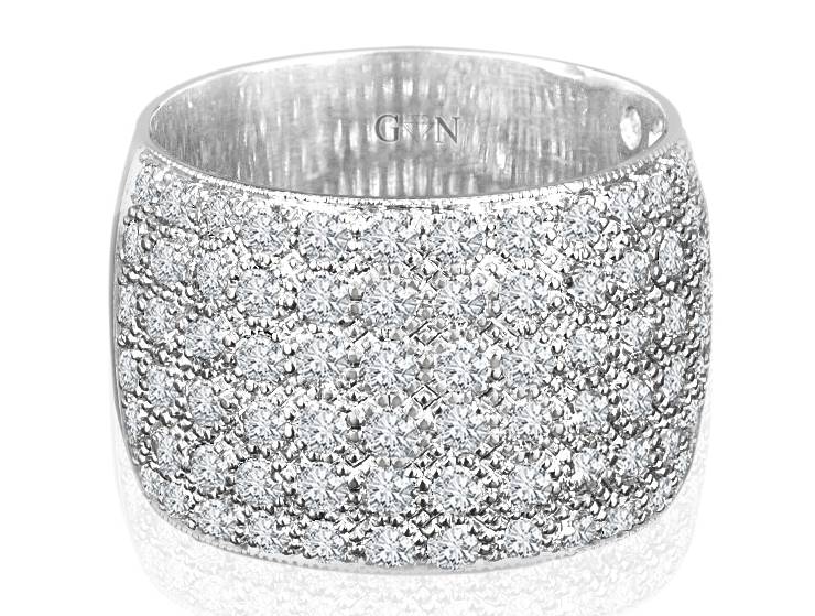 Ladies Multi Set Design Celebration Ring - R527 - GN Designer Jewellers