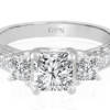 Ladies Three Stone Design Engagement Ring - R538 - GN Designer Jewellers