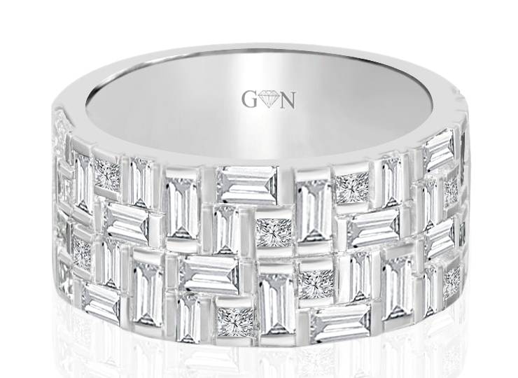 Ladies Multi Set Design Celebration Ring - R541 - GN Designer Jewellers