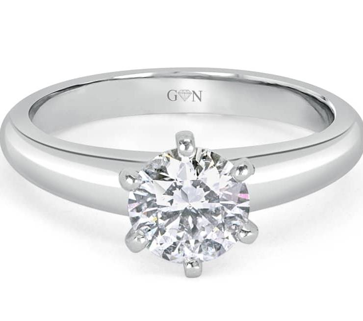 Ladies Solitaire Design Engagement Ring - R542 - GN Designer Jewellers