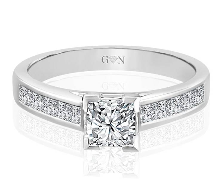 Ladies Multi Set Engagement Ring - R551 - GN Designer Jewellers