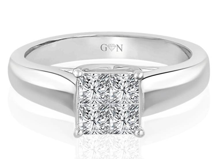 Ladies Solitaire Design Engagement Ring - R552 - GN Designer Jewellers