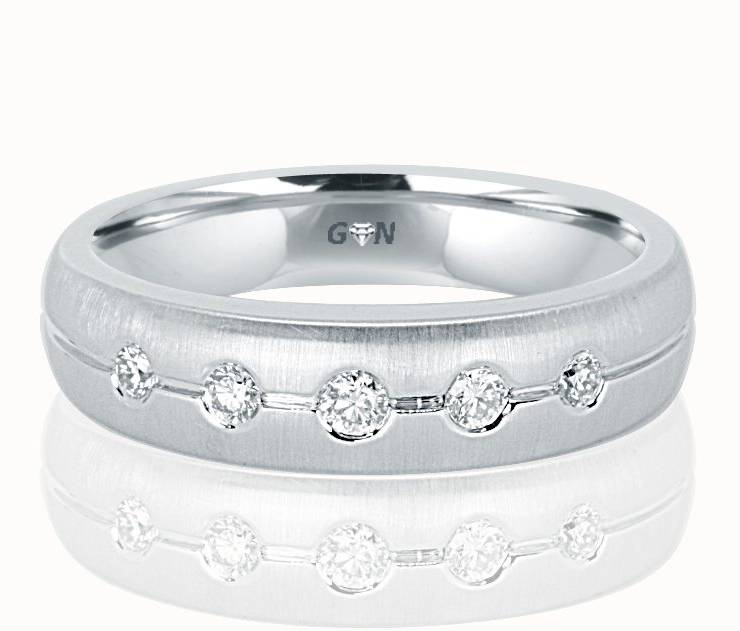 Gents Diamond Ring - R554 - GN Designer Jewellers