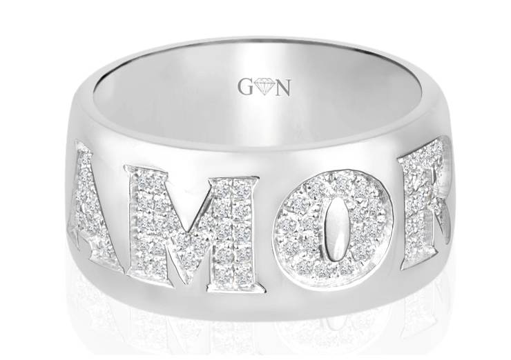 Ladies Multi Set Design Engagement Ring - R565 - GN Designer Jewellers