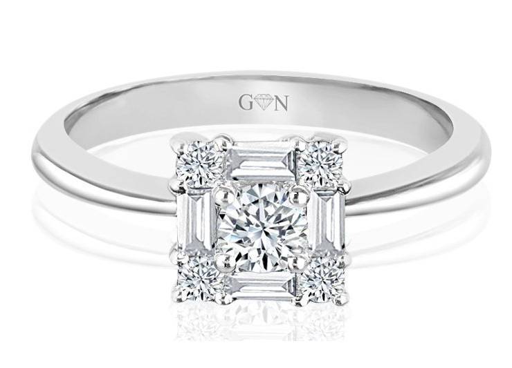 Ladies Halo Design Engagement Ring - R620 - GN Designer Jewellers