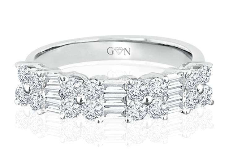 Ladies Multi Set Design Celebration Ring - R621 - GN Designer Jewellers