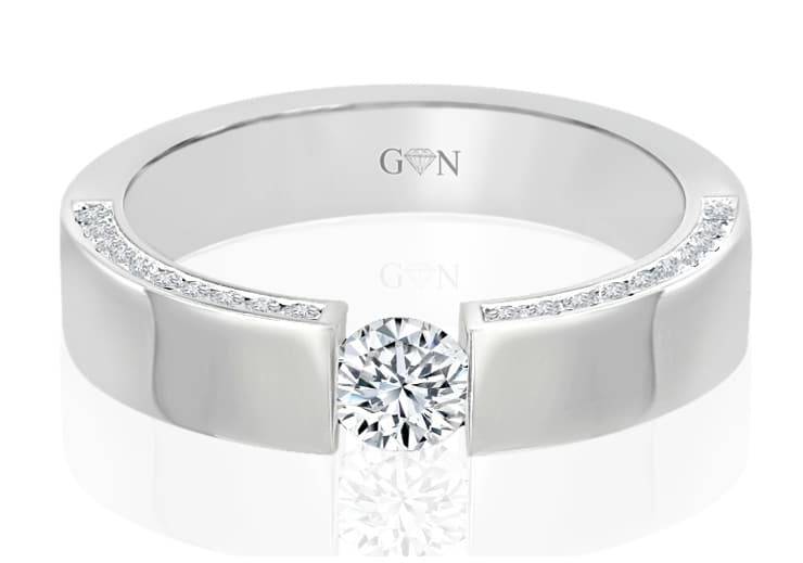 Ladies Multi Set Engagement Ring - R682 - GN Designer Jewellers