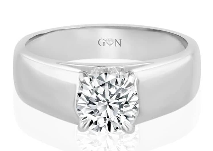 Ladies Solitaire Design Engagement Ring - R723 - GN Designer Jewellers