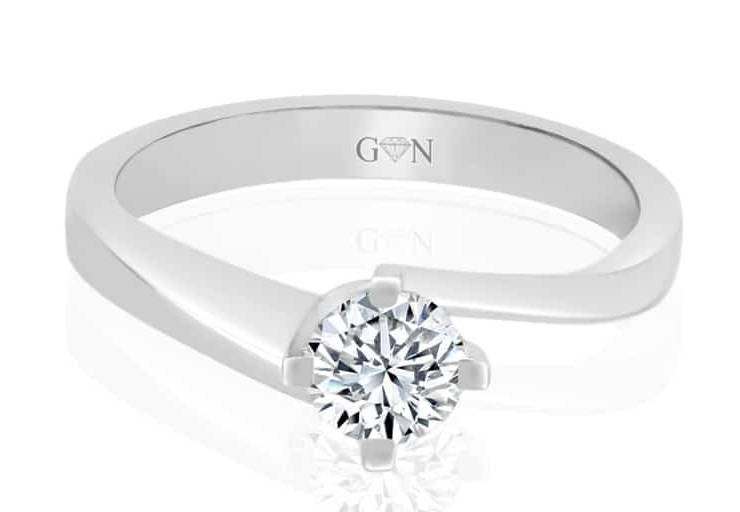 Ladies Solitaire Design Engagement Ring - R746 - GN Designer Jewellers