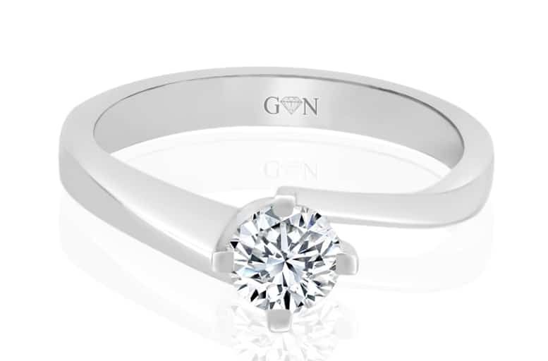 Ladies Solitaire Design Engagement Ring - R746 - GN Designer Jewellers