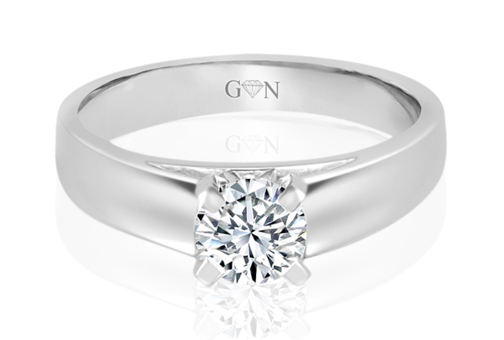 Ladies Solitaire Design Engagement Ring - R810 - GN Designer Jewellers