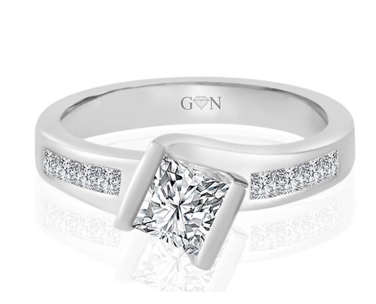 Ladies Multi Set Engagement Ring - R817 - GN Designer Jewellers