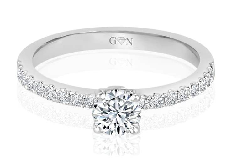 Ladies Muli Set Engagement Ring - R822 - GN Designer Jewellers