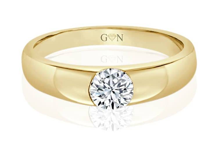Ladies Solitaire Design Engagement Ring - R9 - GN Designer Jewellers