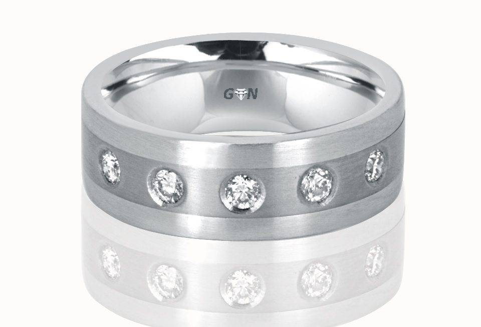 Gents Diamond Ring - R920 - GN Designer Jewellers