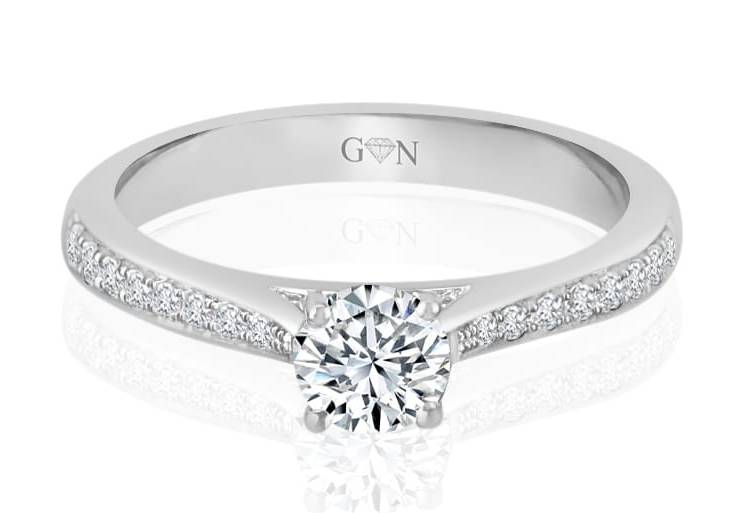 Ladies Multi Set Engagement Ring - R935 - GN Designer Jewellers