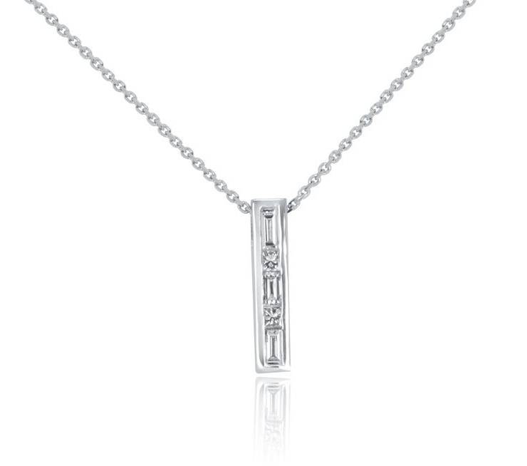 Ladies Diamond Pendants - DP284 - GN Designer Jewellers