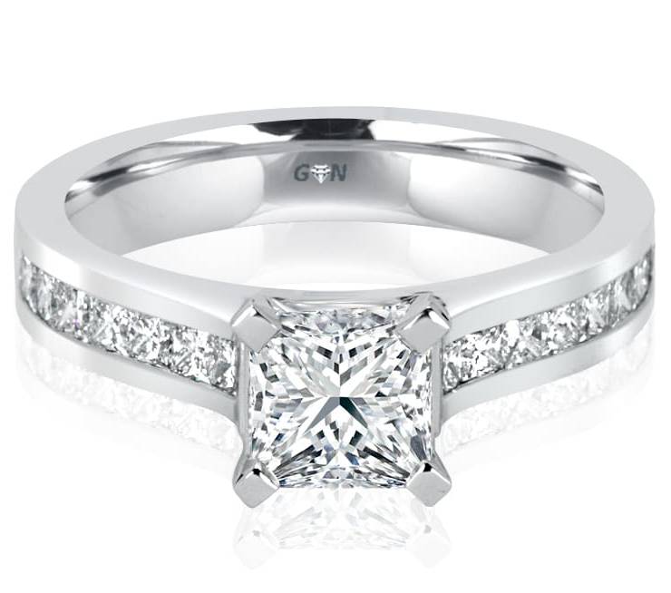 Ladies Solitaire Multi Band Engagement Ring - R1052 - GN Designer Jewellers