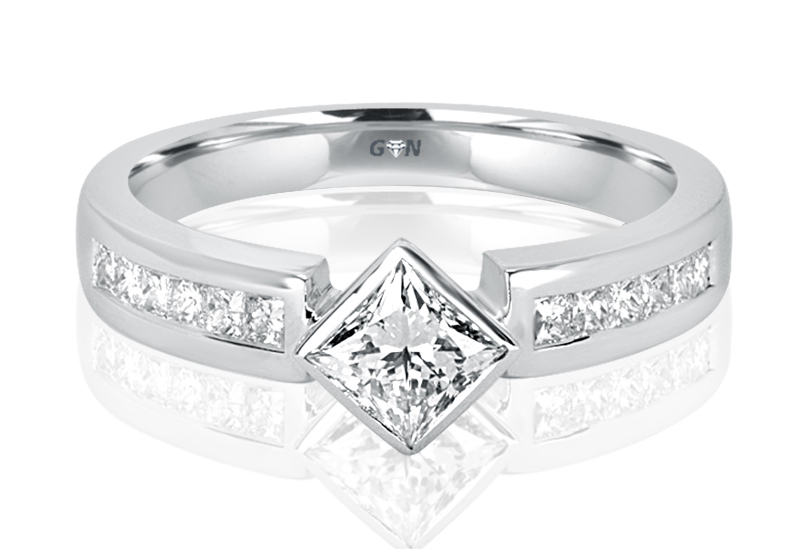 Ladies Solitaire Multi Band Engagement Ring - R500 - GN Designer Jewellers