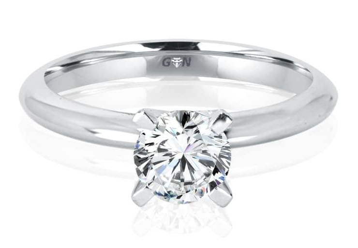 Ladies Solitaire Engagement Ring - R881 - GN Designer Jewellers