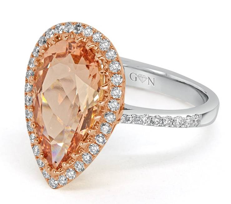 Ladies Halo Design Engagement Ring - R1051 - GN Designer Jewellers