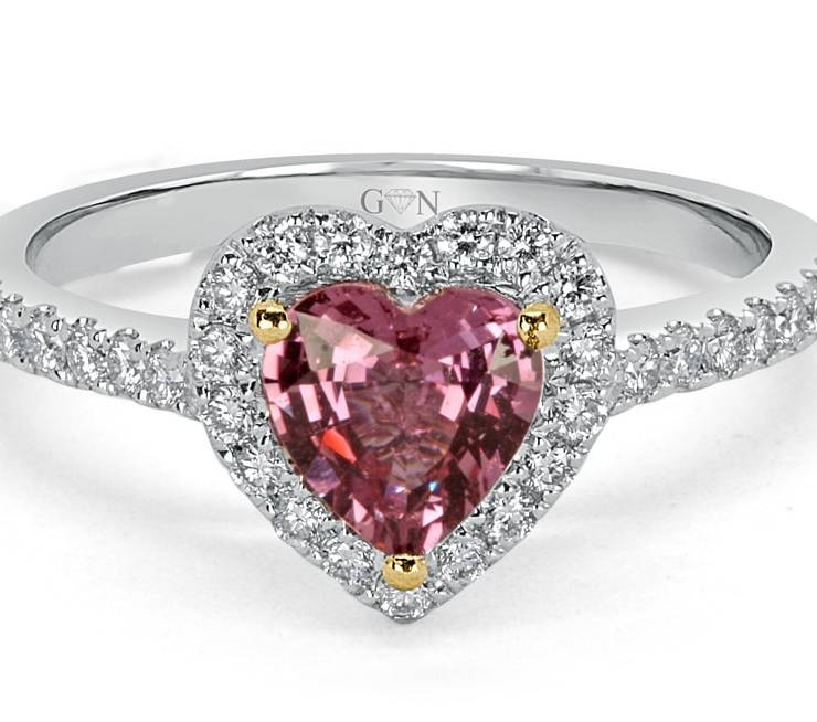 Ladies Halo Design Engagement Ring - R1084 - GN Designer Jewellers