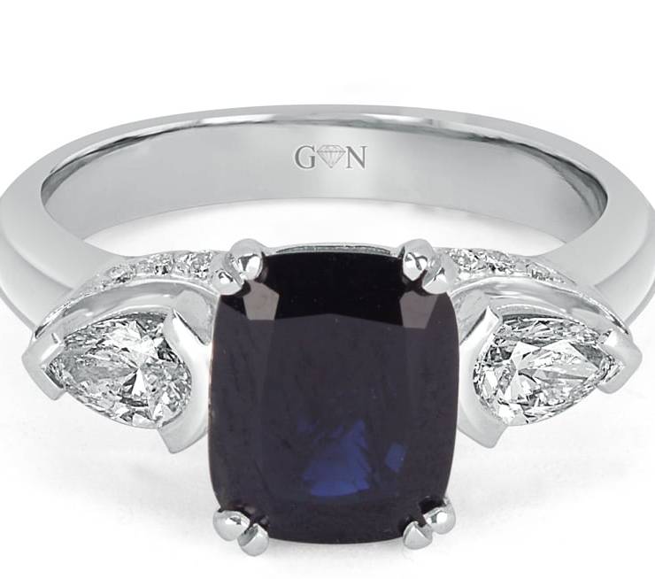 Three Stone design Engagement Ring - R1093 - GN Designer Jewellers