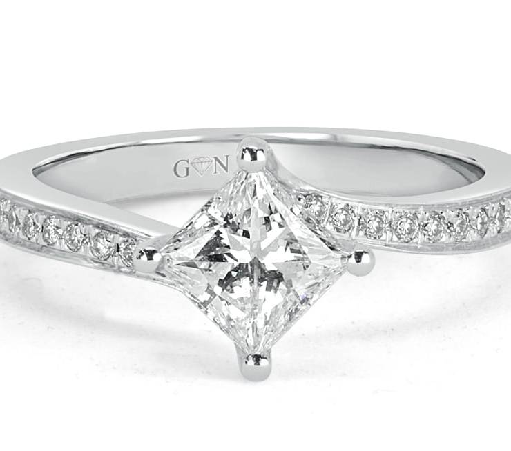 Ladies Solitaire Engagement Ring - R1118 - GN Designer Jewellers