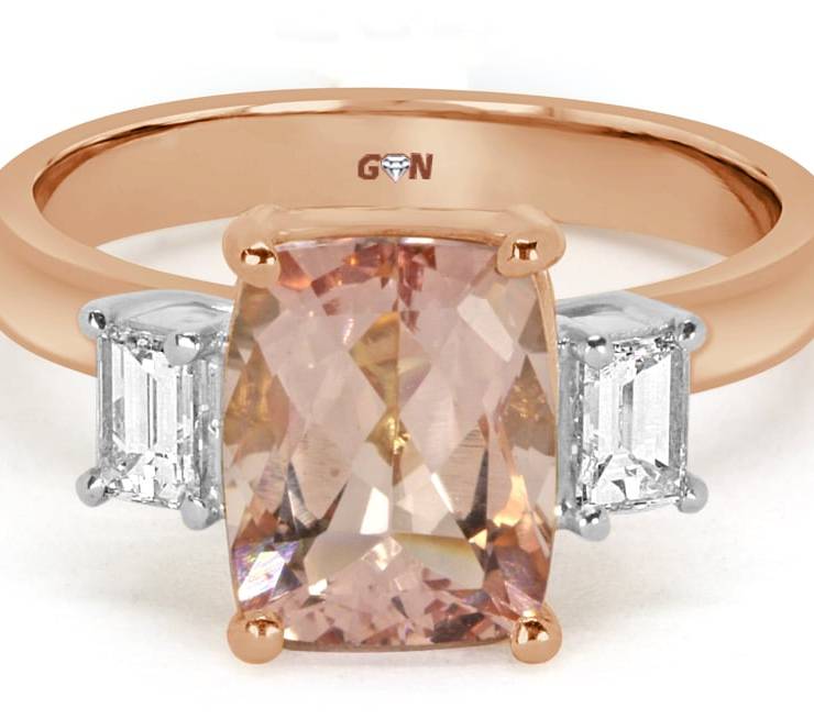 Three Stone design Engagement Ring - R1170 - GN Designer Jewellers