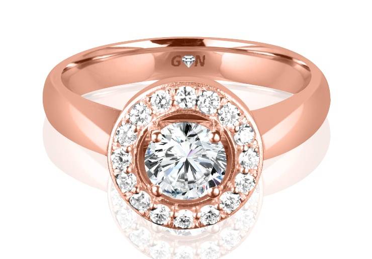 Ladies Coloured Stone Design Engagement Ring - R11785 - GN Designer Jewellers