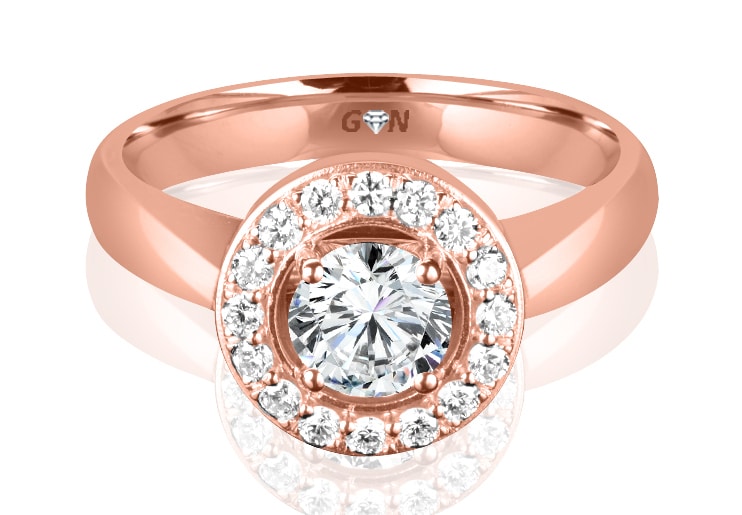 Ladies Coloured Stone Design Engagement Ring - R11785 - GN Designer Jewellers