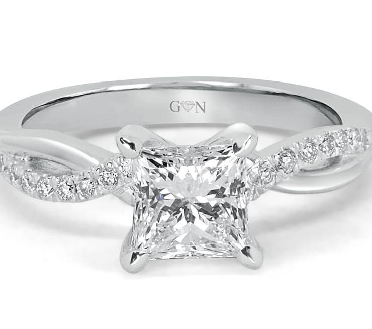 Ladies Solitaire Engagement Ring - R14245 - GN Designer Jewellers
