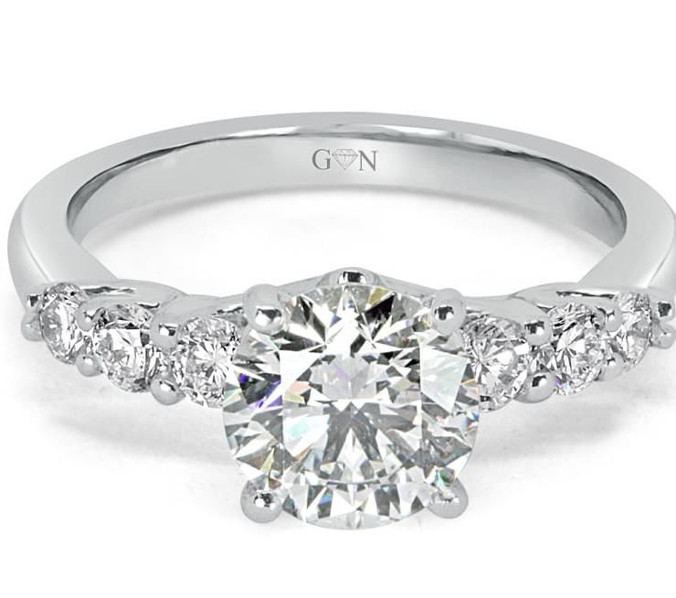 Ladies Solitaire Engagement Ring - R14284 - GN Designer Jewellers