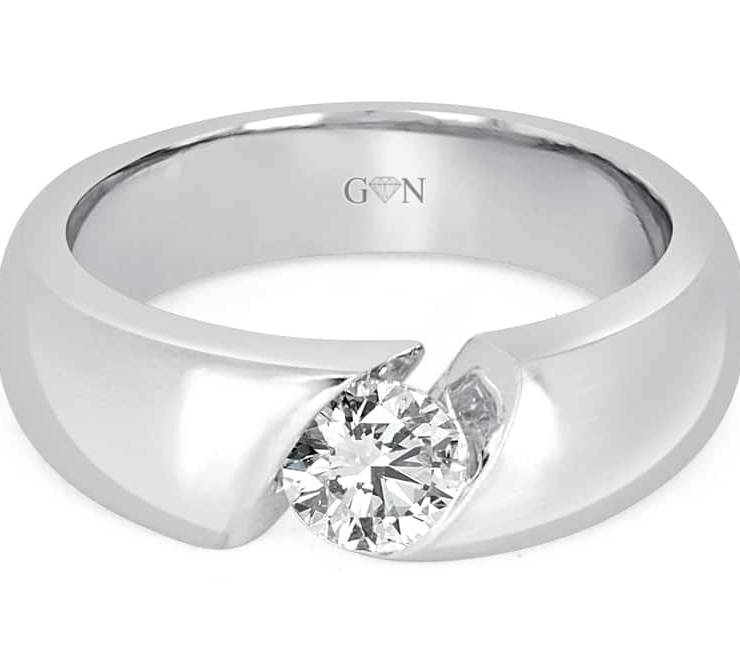 Ladies Solitaire Design Engagement Ring - R14316 - GN Designer Jewellers