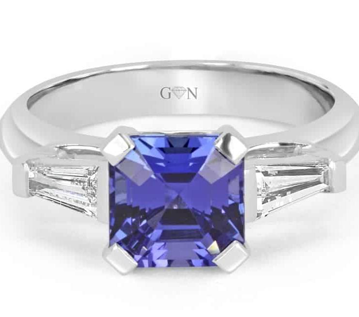 Ladies Coloured Stone Design Engagement Ring – R1070 - GN Designer Jewellers