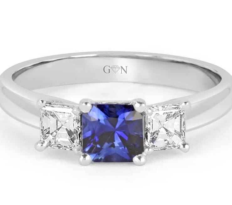 Ladies Coloured Stone Design Engagement Ring – R852 - GN Designer Jewellers